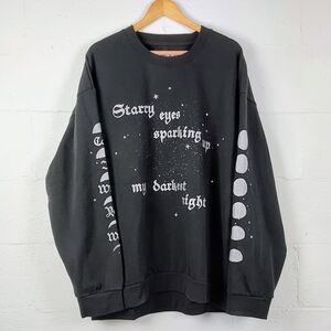 Taylor Swift Black Call It What You Want" Graphic Crewneck Sweatshirt